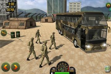 Army Bus Transporter Coach Fun simulation